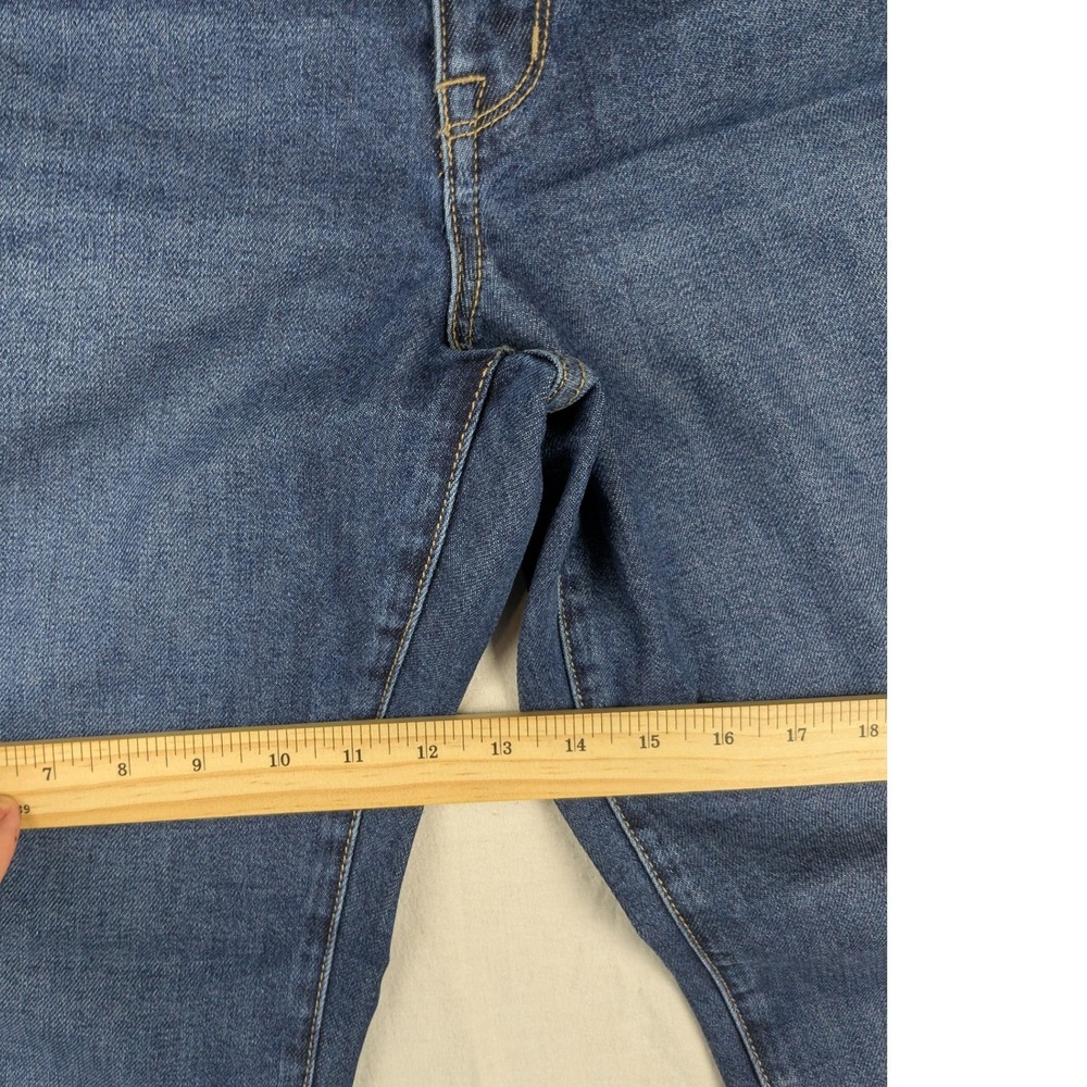 Seven7 Women's Blue Wash Loose Fit Cropped Jeans Size 14 - Picture 7 of 13